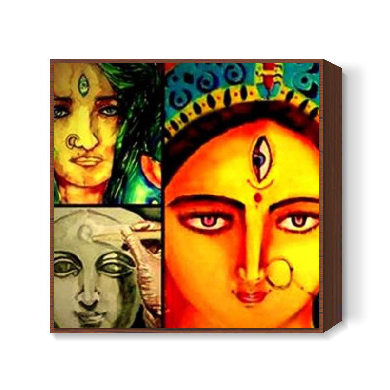 DURGA MA Square Art Prints