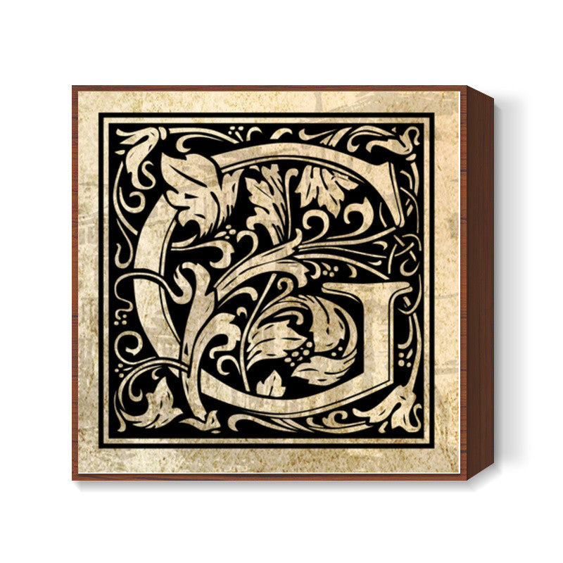 Ornate G Square Art Prints