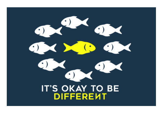 It's OK To Be Different Art PosterGully Specials