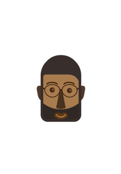 African Man Face Illustration Art PosterGully Specials