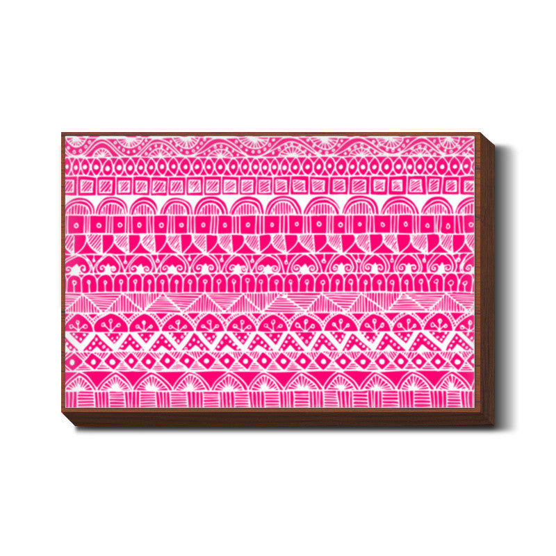 Zentangled Pink Wall Art