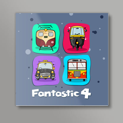 Fantastic 4 - Square Art Prints Square Art Prints