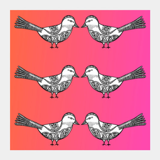 Bird Patterns Square Art Prints PosterGully Specials