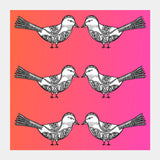 Bird Patterns Square Art Prints