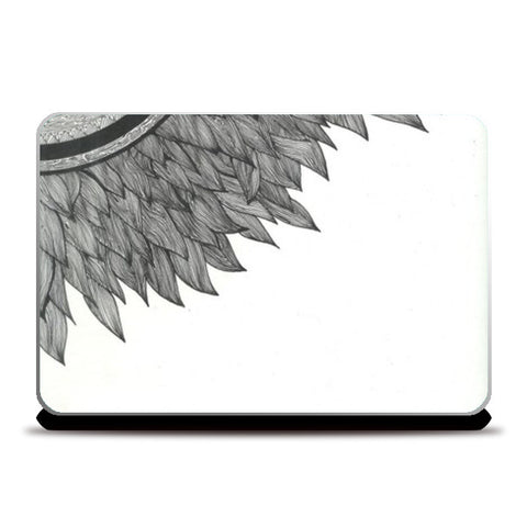 Tribal Doodle monochrome Laptop Skins