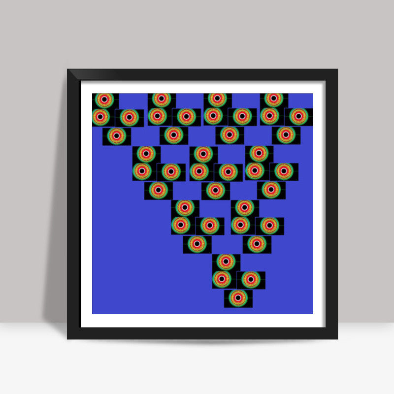 Pyramid of Eyes Square Art Prints