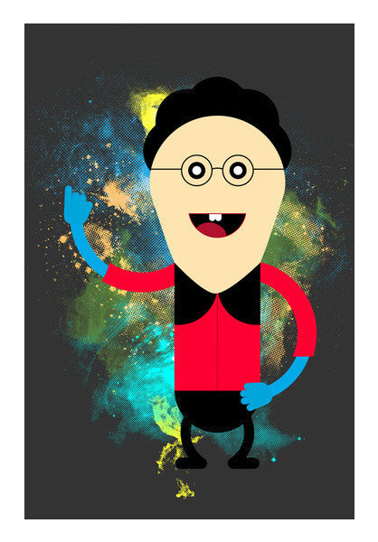 Happy Boy With One Hand Up Art PosterGully Specials