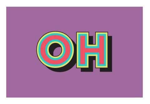 PosterGully Specials, Colorful Pop Art Typography Wall Art