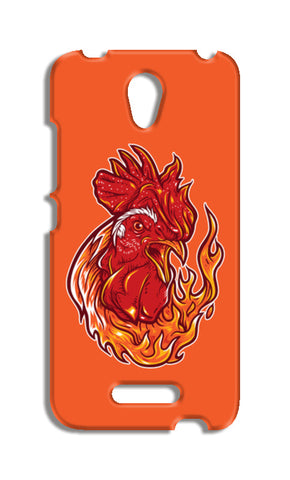 Rooster On Fire Redmi Note 2 Cases