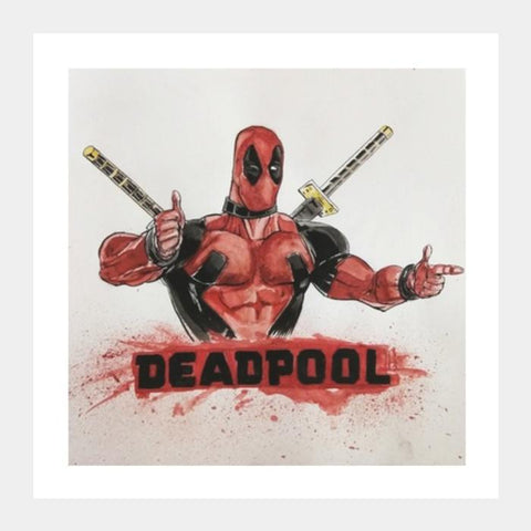Deadpool  Vivek Aind Square Art Prints PosterGully Specials