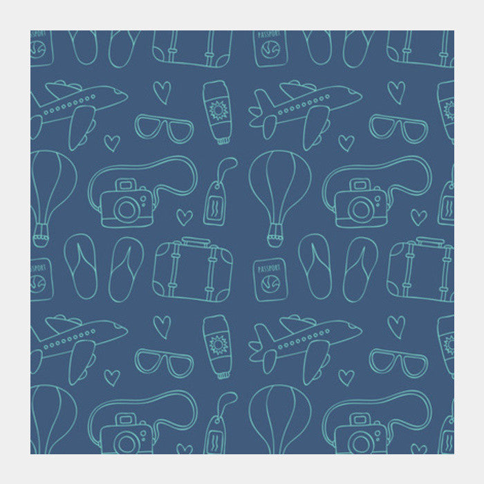 Sketchy Travel Square Art Prints PosterGully Specials