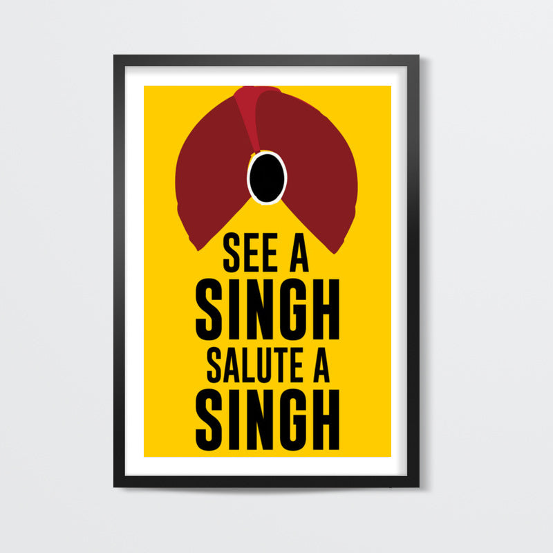 See A Singh, Salute A Singh Wall Art