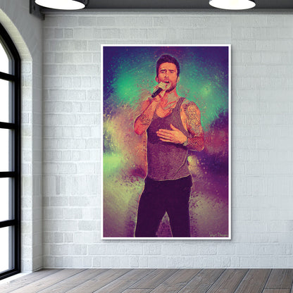 Adam Levine Maroon 5 Painting Wall Art