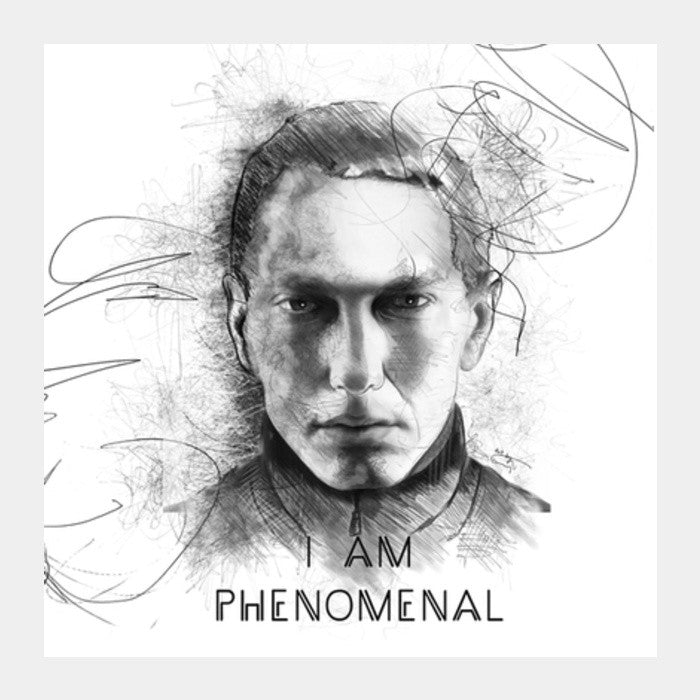 Square Art Prints, I am phenomenal Square Art Prints