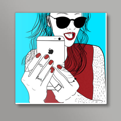 SELFIE Square Art Prints