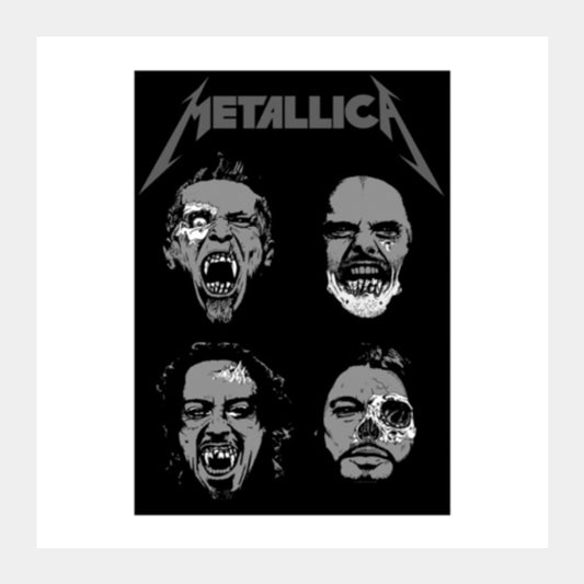 MetallicA Square Art Prints