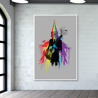 Surrealism Man Guitarist Wall Art