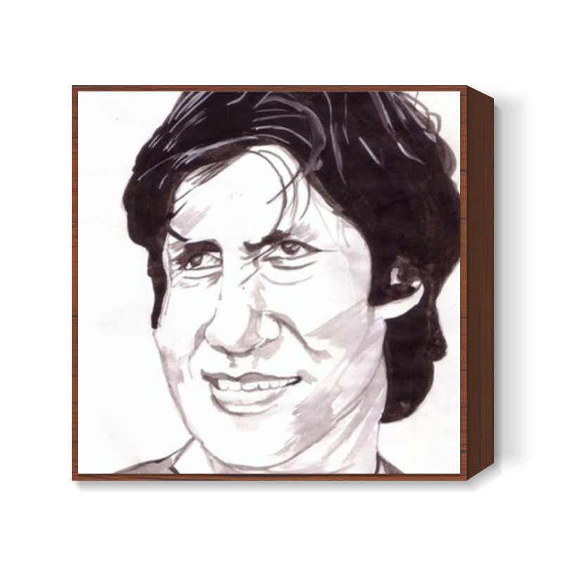 Bollywood superstar Amitabh Bachchan shows the audacity of the underdog in the movie Mard Square Art Prints