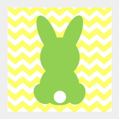 Easter Bunny Square Art Prints