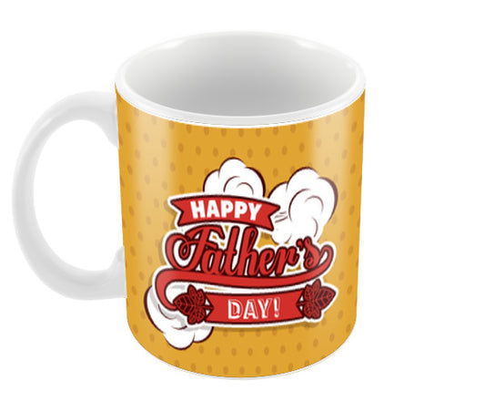 On The Cloud Happy Fathers Day Coffee Mugs