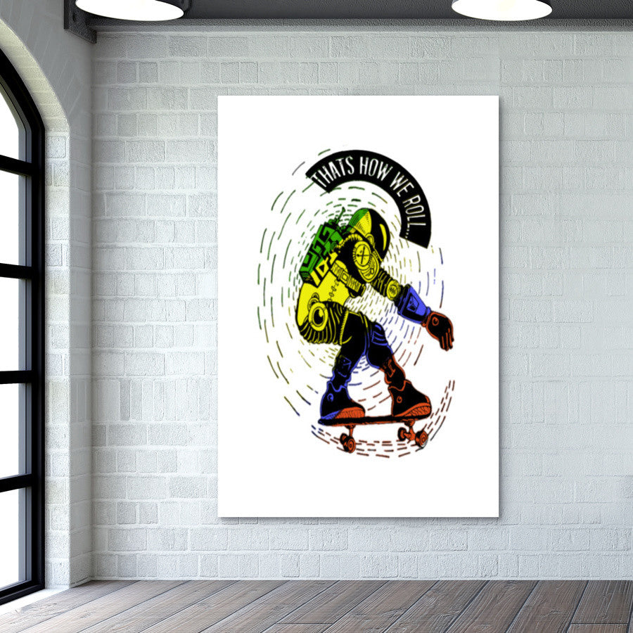 astro skate roller  Wall Art