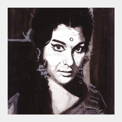 Sharmila Tagore has acted in several different kinds of movies Square Art Prints