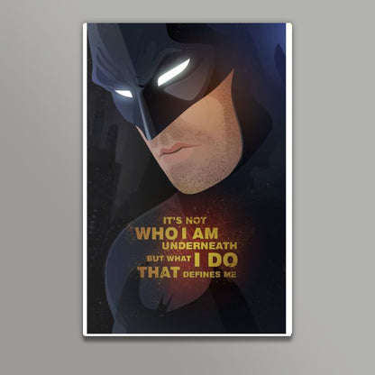 Dark KNight Quotes WHAT I DO Wall Art