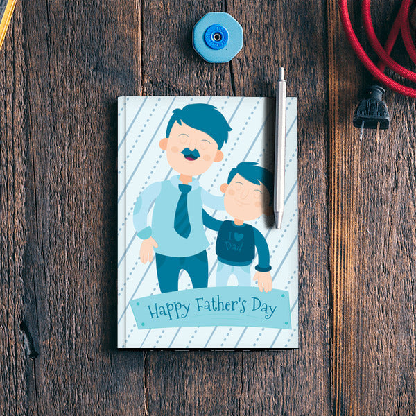 Son With Proud Dad Fathers Day | #Fathers Day Special Notebook