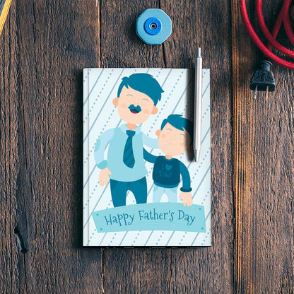 Son With Proud Dad Fathers Day | #Fathers Day Special Notebook