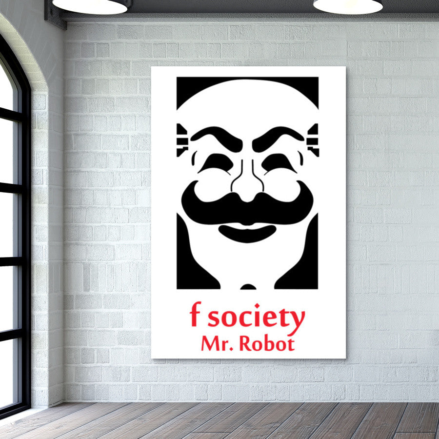 Mr robot- F society Wall Art | Isha Rathee