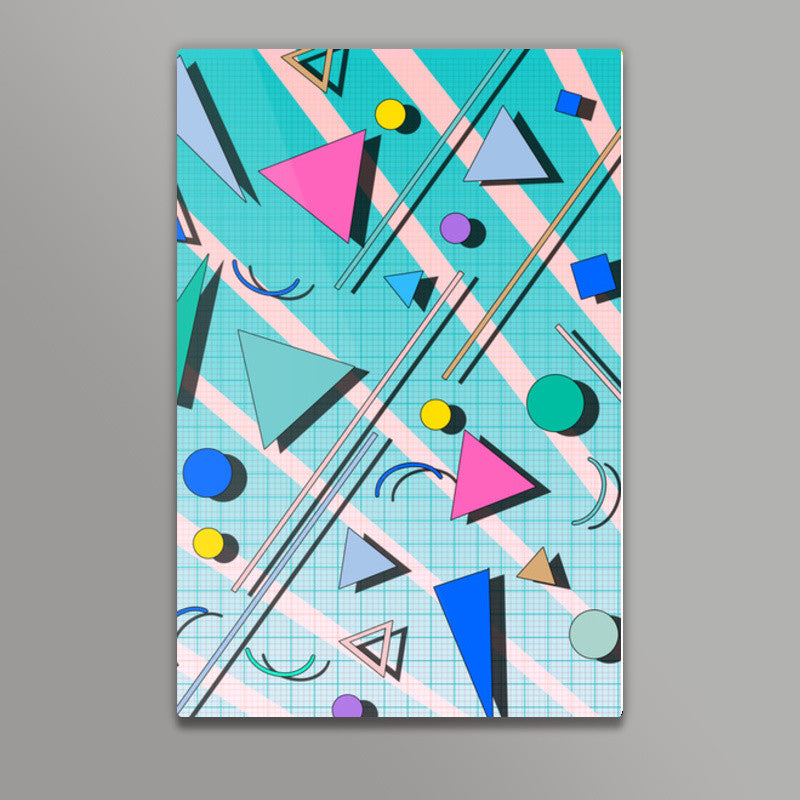 80s pop retro pattern 4 Wall Art