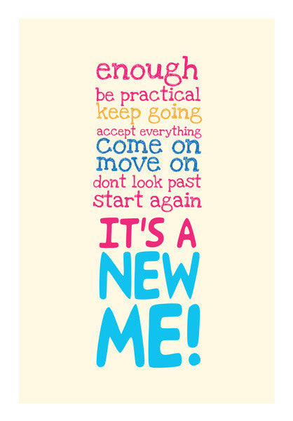Wall Art, its a new me Wall Art