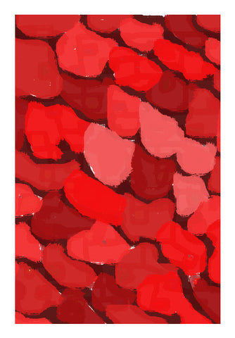 Abstract Red Art PosterGully Specials