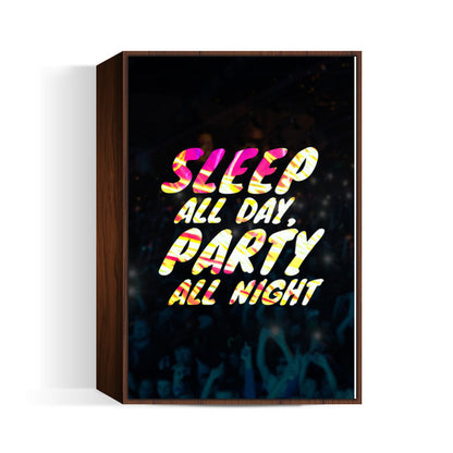 sleep all day Wall Art