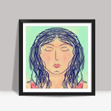 Dont open your eyes till I tell you to Square Art Prints