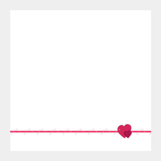 Square Art Prints, Feel My Love (white) Square Art Prints