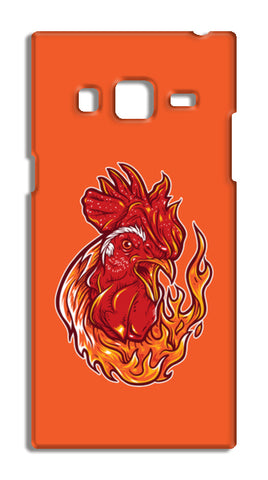 Rooster On Fire Samsung Galaxy Z3 Cases