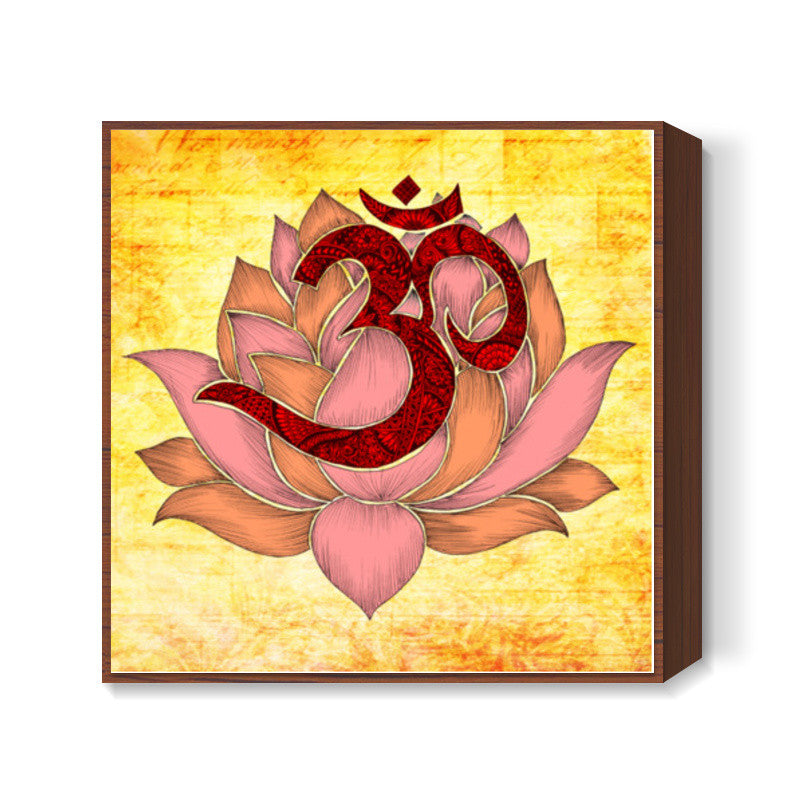 Aum Lotus Square Art Prints