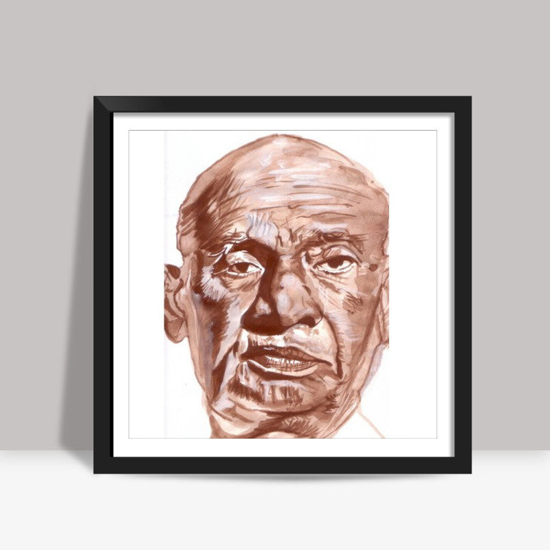 Indias Iron Man Sardar Vallabhbhai Patel Square Art Prints