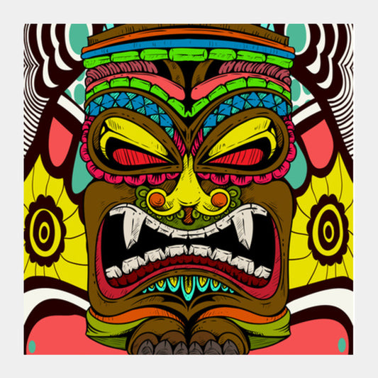 Tiki Monster Square Art Prints