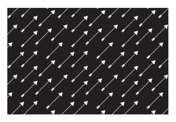 Black And White Arrows Art PosterGully Specials