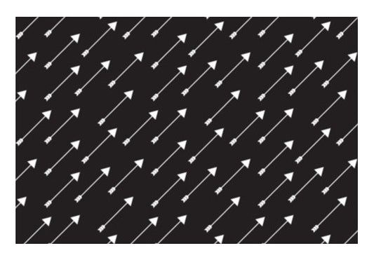 Black And White Arrows Art PosterGully Specials