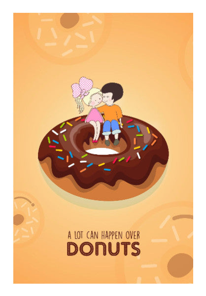 Wall Art, A Lot Can Happen Over Donut | Artsit: Vibha Jindal, - PosterGully