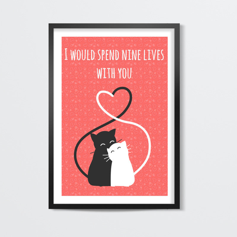 Valentines Cats Wall Art