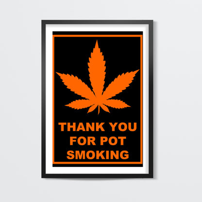 Pot Smoking Wall Art