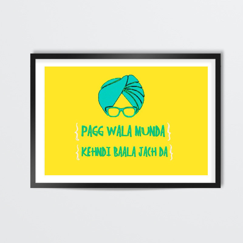 Pagg Wala Munda Wall Art