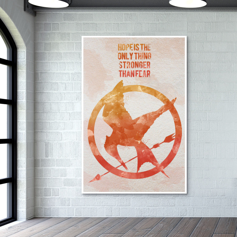 The Hunger Games quotes Wall Art