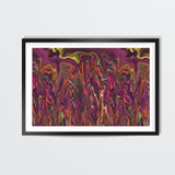Colorful Abstract Psychedelic Art Print Background Wall Art