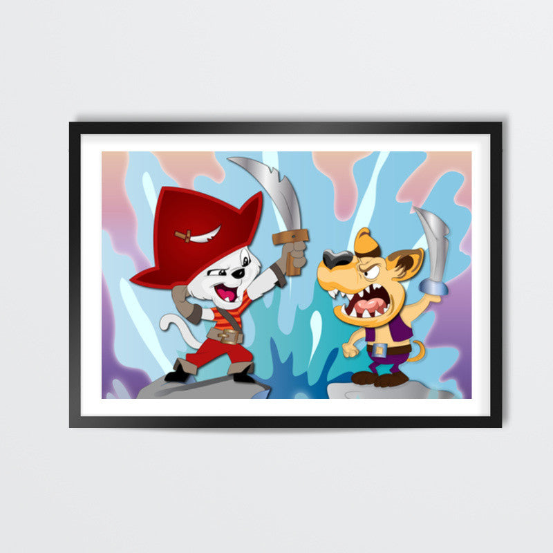 Pirate Fight Wall Art