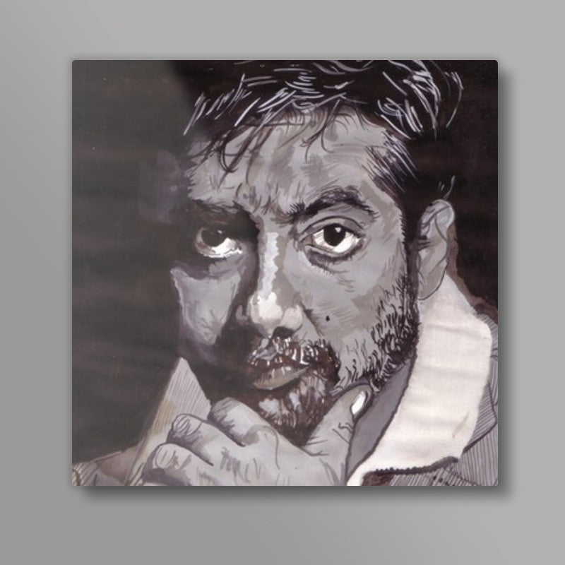 Bollywood director Anurag Kashyap is a passionate filmmaker Square Art Prints